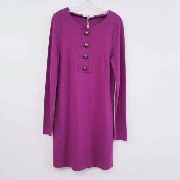 TIBI New York Purple Shift Dress - Picture 1 of 13